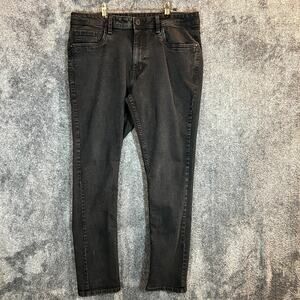The Perfect Jean Mens 36x32 Black Denim Stretch Slim Jeans Comfort Casual NYC